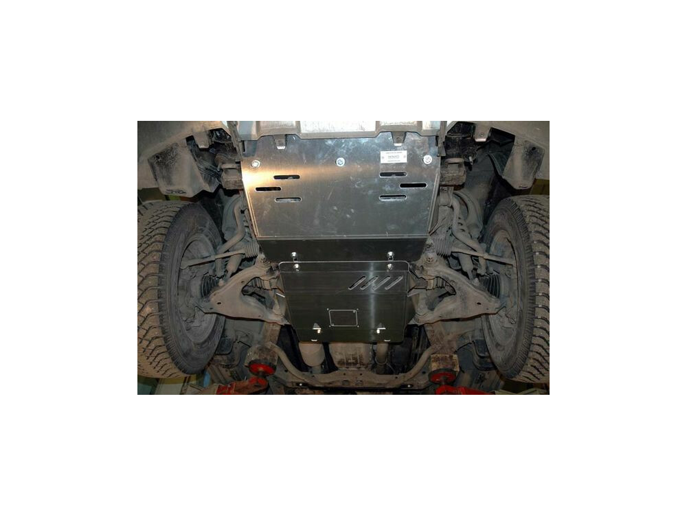 Unterfahrschutz für Toyota Land Cruiser J12, 5 mm Aluminium (Motor + Lenkung)
