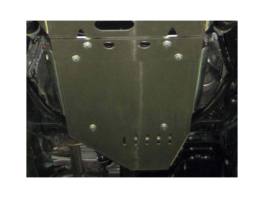Skid plate for Toyota Land Cruiser J15, 5 mm aluminium (gear box + transfer case)