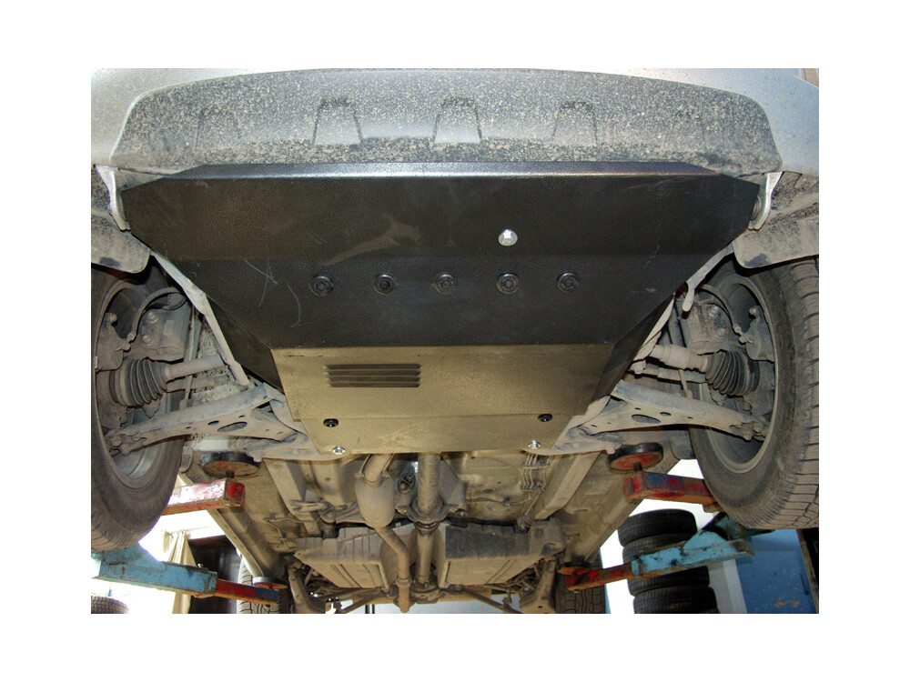 Unterfahrschutz für Toyota RAV 4 2000-, 2 mm Stahl (Motor + Getriebe)