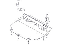Skid plate for VW Passat B7, 2 mm steel (engine + gear box)