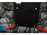 Skid plate for Ford Ranger 2006-, 2,5 mm steel (gear box + transfer case)