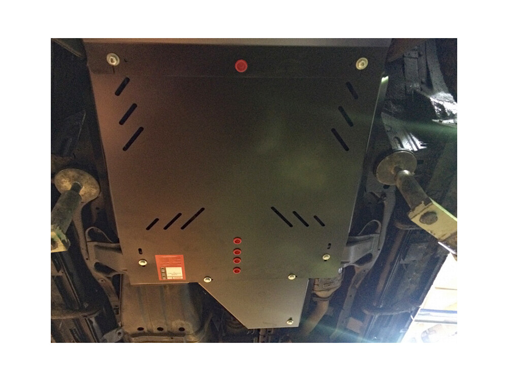 Skid plate for Mitsubishi Pajero V60, 2,5 mm steel (gear box + transfer case)