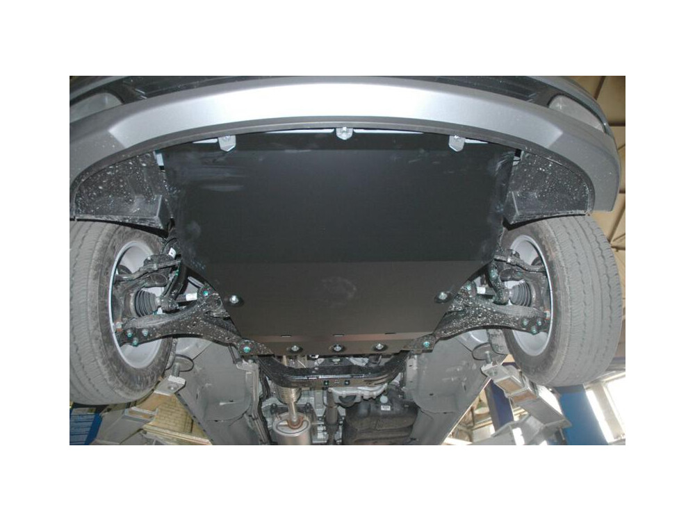 Skid plate for Hyundai H-1 2014-, 5 mm aluminium (engine)