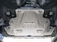 Skid plate for Mercedes GLA 2014-, 1,8 mm steel (engine + gear box)