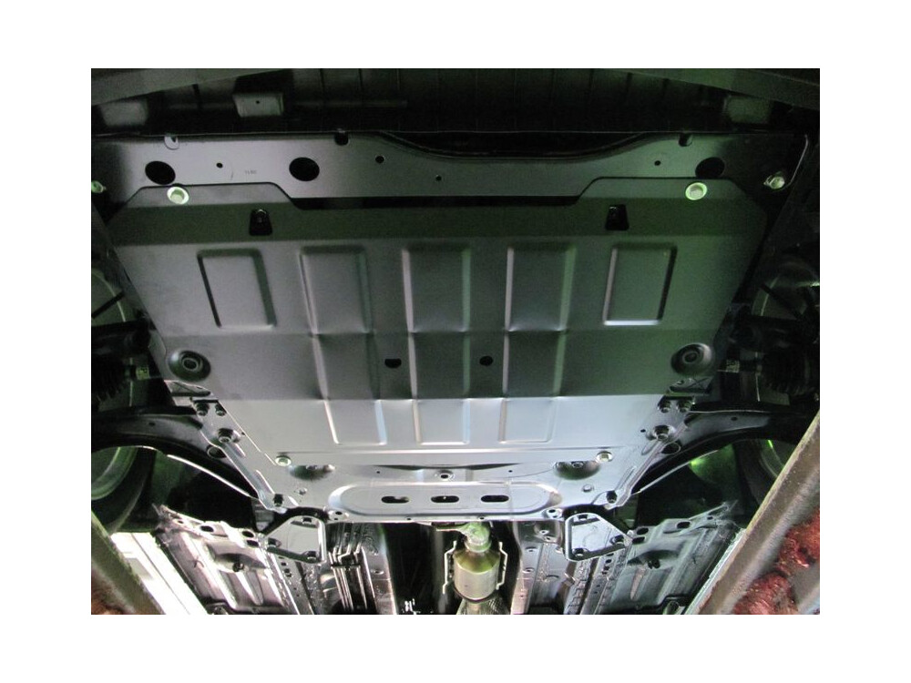 Skid plate for Nissan Qashqai 2014-, 5 mm aluminium (engine + gear box)