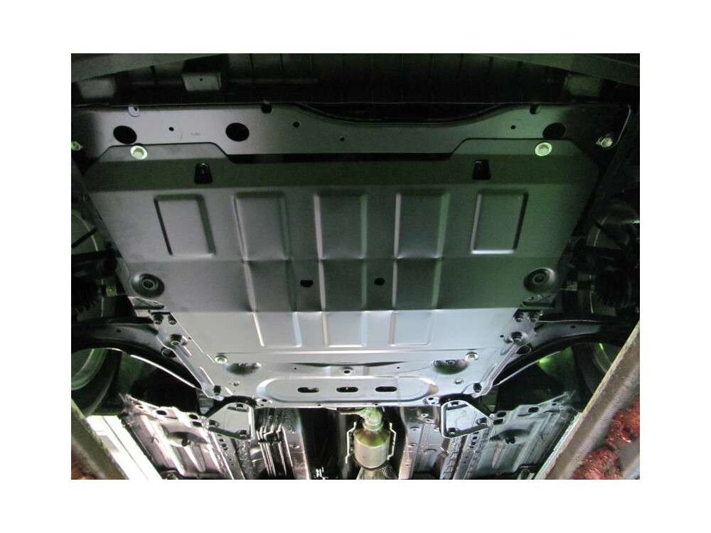 Unterfahrschutz für Nissan Qashqai 2014-, 5 mm Aluminium (Motor + Getriebe)