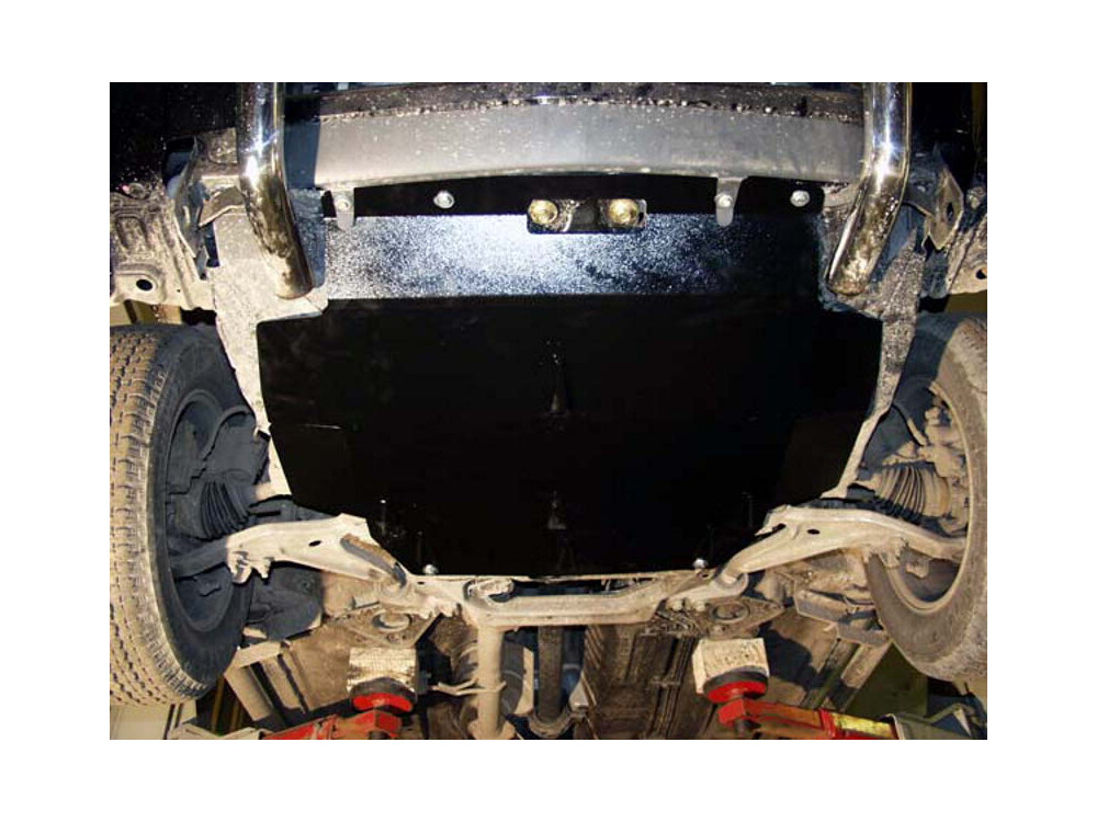 Unterfahrschutz für Nissan X-Trail 2001-, 2 mm Stahl (Motor + Getriebe)
