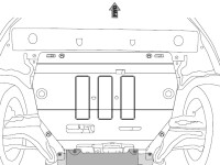 Unterfahrschutz für Ford Mondeo 2015-, 2 mm Stahl...