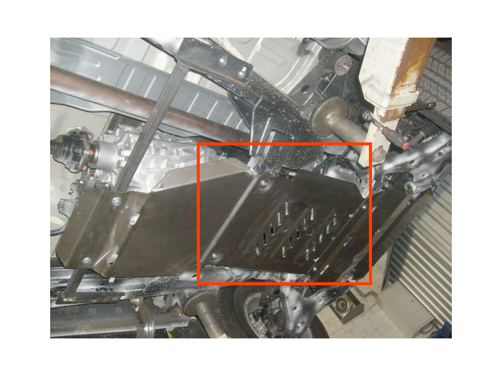 Unterfahrschutz für Mitsubishi L200 2015-, 3 mm Stahl gepresst (Getriebe)