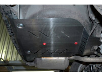 Skid plate for Nissan X-Trail 2007-, 4 mm aluminium (rear...