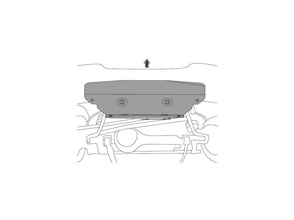 Unterfahrschutz für Suzuki Jimny, 2,5 mm Stahl (Kühler)