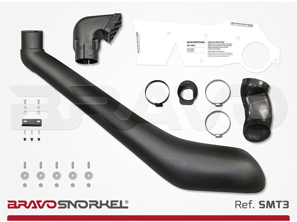 Bravo Snorkel Ansaugschnorchel für Mitsubishi L200 MQ + Fiat Fullback (2015-)