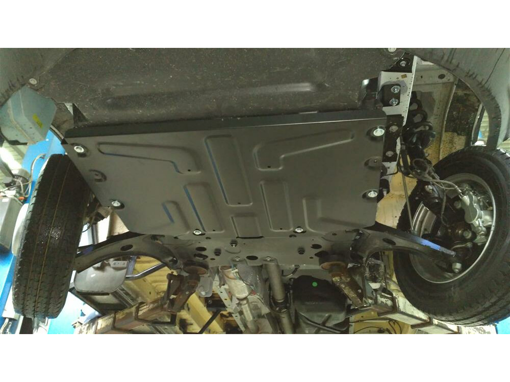 Unterfahrschutz für Ford Transit Custom / Tourneo Custom 2013-, 2,5 mm Stahl gepresst (Motor + Getriebe)