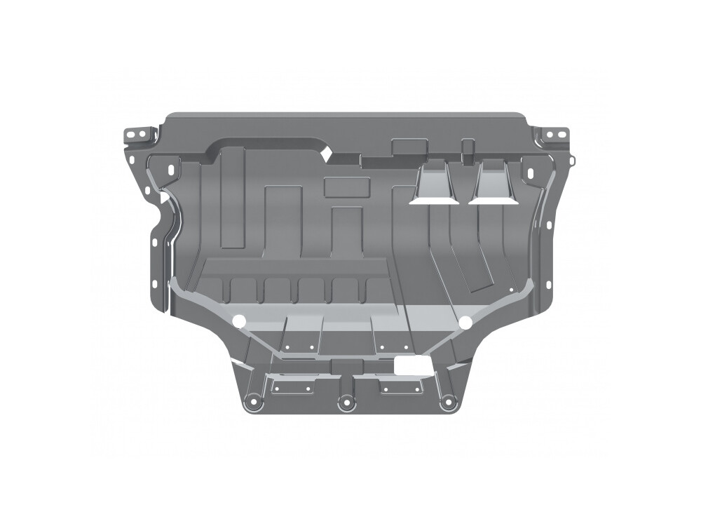 Unterfahrschutz für VW Touran 2015-, 3 mm Aluminium gepresst (Motor + Getriebe)