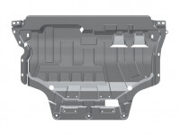 Skid plate for VW Touran 2015-, 3 mm aluminium (engine +...