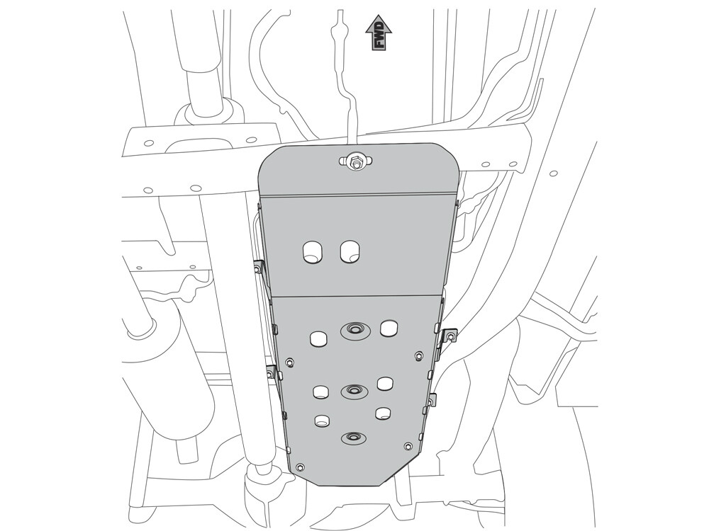 Unterfahrschutz für VW Amarok 2016-, 2,5 mm Stahl (Tank)
