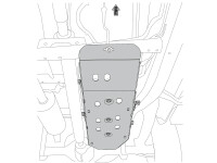 Unterfahrschutz für VW Amarok 2016-, 2,5 mm Stahl (Tank)
