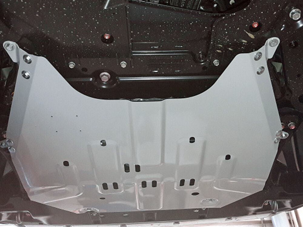 Unterfahrschutz für Mitsubishi Eclipse Cross, 2 mm Stahl gepresst (Motor + Getriebe)