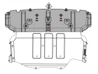 Unterfahrschutz für Subaru XV 2018-, 4 mm Aluminium gepresst (Motor)