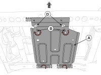 Unterfahrschutz für Mercedes X, 2,5 mm Stahl gepresst (Set)