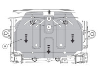 Unterfahrschutz für Ford Ranger 2016-, 4 mm Aluminium gepresst (Kühler)
