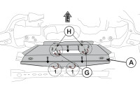 Unterfahrschutz für Mercedes X, 6 mm Aluminium gepresst (Getriebe)