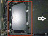 Unterfahrschutz für Mercedes X, 6 mm Aluminium (AdBlue Tank)