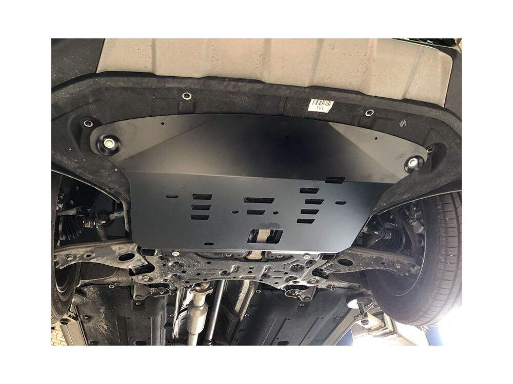 Unterfahrschutz für Hyundai Santa FE 2018-, 2,5 mm Stahl gepresst (Motor + Getriebe)