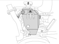 Unterfahrschutz für Kia Sorento 2018-, 3 mm Stahl gepresst (Motor + Getriebe + Differential Hinterachse)