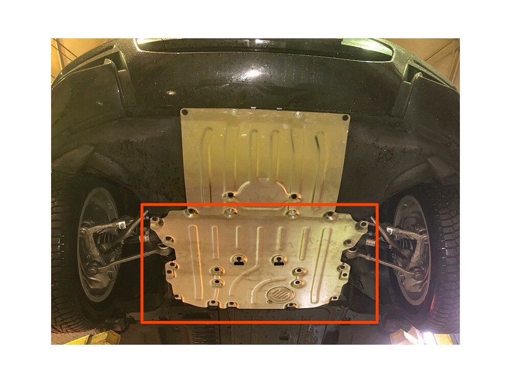 Skid plate for BMW X4 G02, 3 mm aluminium (engine)