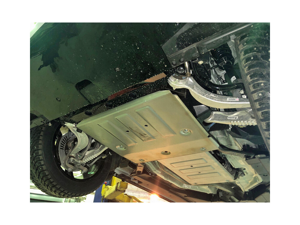 Skid plate for Range Rover Velar, 4 mm aluminium (engine + gear box)