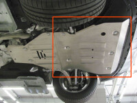 Skid plate for Audi Q8, 2,5 mm steel  (engine)