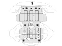 Skid plate for Isuzu D-Max 2017-, 6 mm aluminium  (engine)