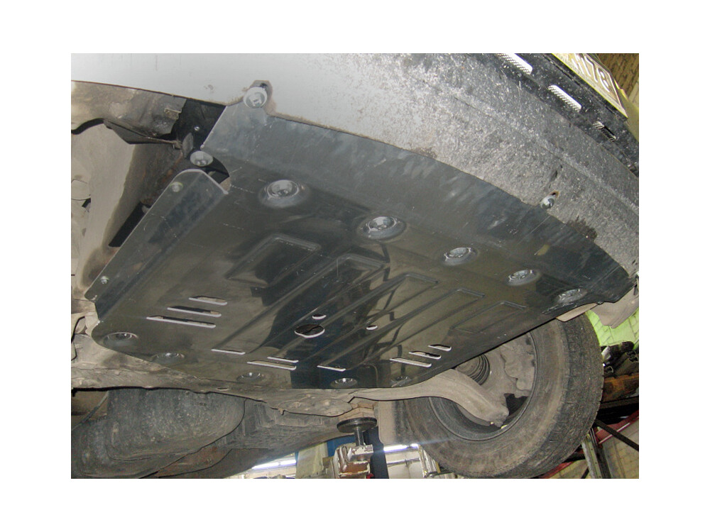 Skid plate for Renault Master 2010-, 4 mm aluminium  (engine + gear box)