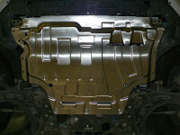 Unterfahrschutz für VW Golf VIII, 3 mm Aluminium gepresst (Motor + Getriebe)