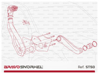 Bravo Snorkel Ansaugschnorchel für Toyota Land Cruiser J15