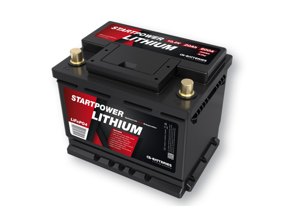 Lithium LiFePO4 Auto Starter Batterie 12V / 20Ah / 600A (CSX12045-600A)