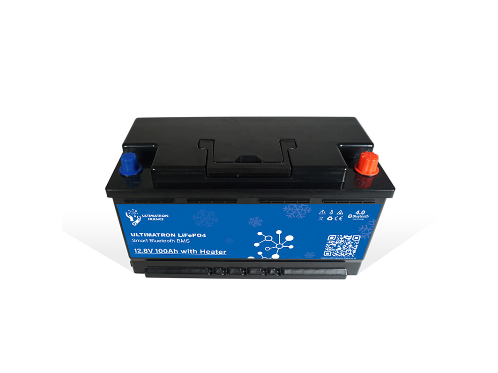 Ultimatron Lithium LiFePO4 Wohnmobil Versorgerbatterie 12V / 100Ah mit Heizung (ULS-12-100H)