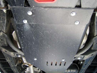 Skid plate for Toyota Land Cruiser J12, 5 mm aluminium (gear box + transfer case)