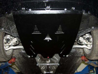 Skid plate for Audi A4 2004-, 2,5 mm steel (engine + gear...
