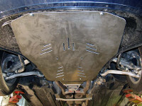 Skid plate for Audi A6, 5 mm aluminium (engine + gear box)