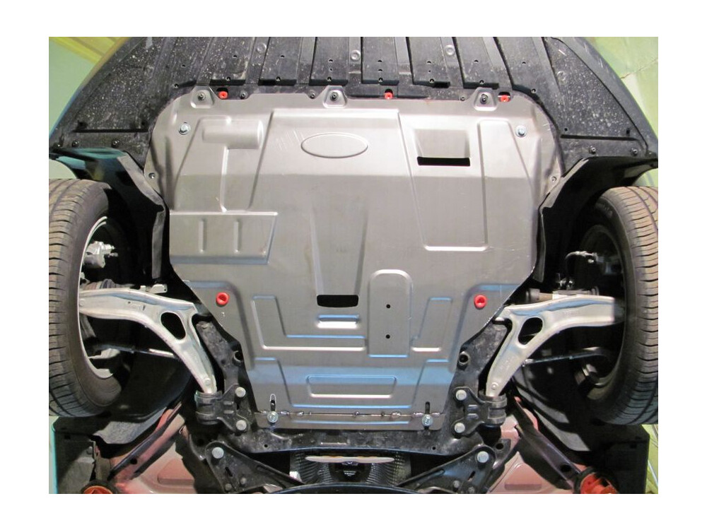 Skid plate for Ford Focus III, 3 mm aluminium (engine + gear box)