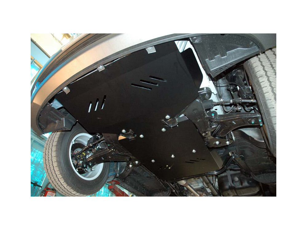 Skid plate for Hyundai H-1 2008-, 2 mm steel (engine + gear box)