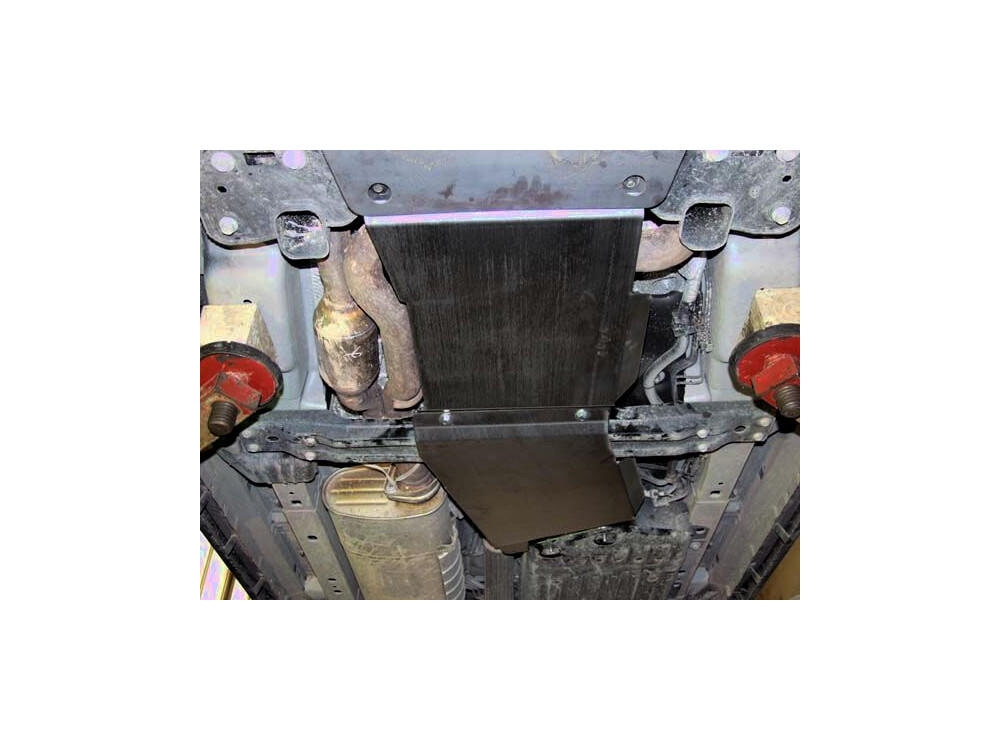 Skid plate for Jeep Grand Cherokee WH, 2,5 mm steel (gear box + transfer case)