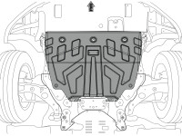 Unterfahrschutz für Mazda 6 2012-, 1,8 mm Stahl...