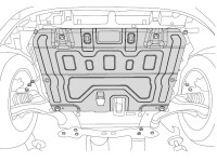 Unterfahrschutz für Mazda CX-7, 5 mm Aluminium...