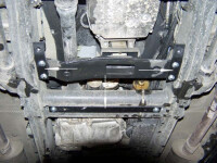 Unterfahrschutz für Mercedes G, 2,5 mm Stahl (Getriebe + Verteilergetriebe)