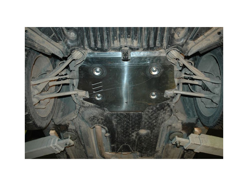 Skid plate for Mercedes GLK 2008-, 5 mm aluminium (engine + gear box)