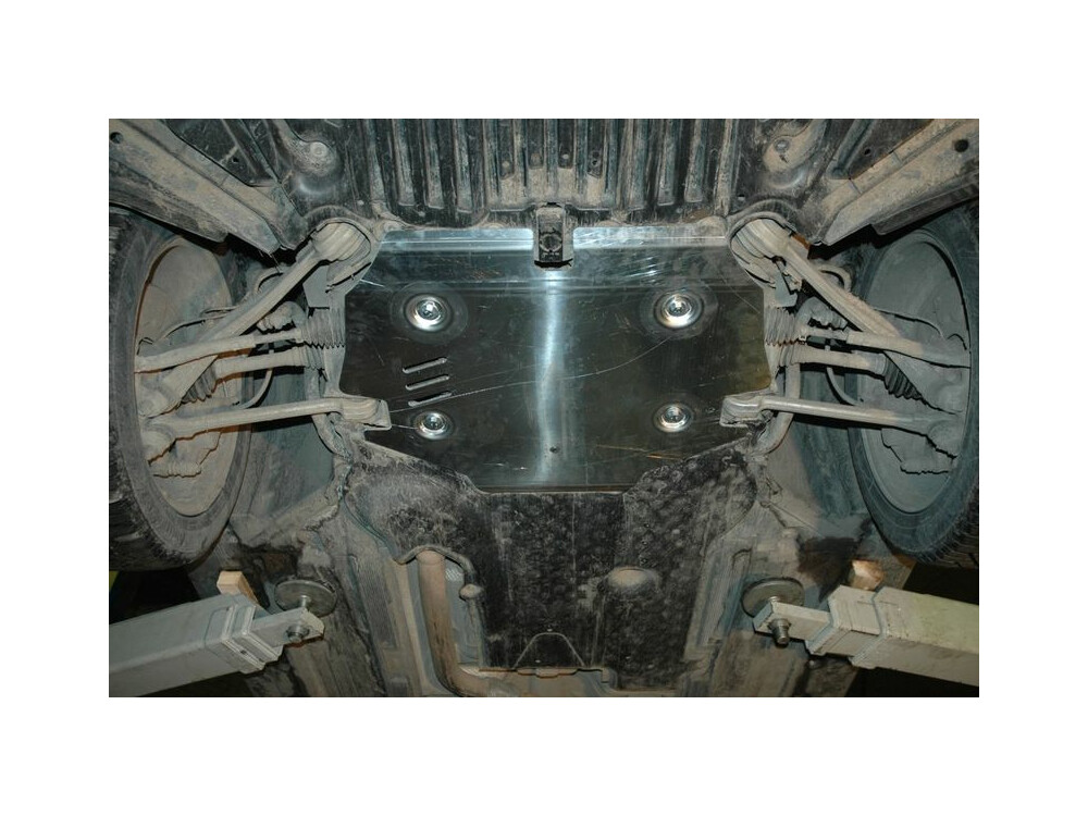 Unterfahrschutz für Mercedes GLK 2008-, 5 mm Aluminium (Motor + Getriebe)
