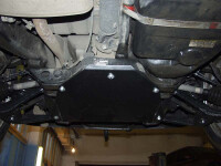 Skid plate for Mercedes M, 2 mm steel (rear differential)
